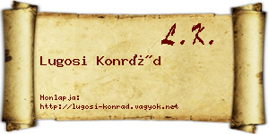 Lugosi Konrád névjegykártya